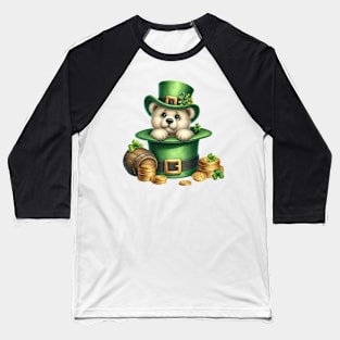 Polar Bear Hat for Patrick's Day Baseball T-Shirt